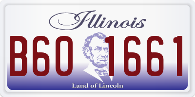 IL license plate B601661