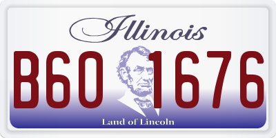 IL license plate B601676
