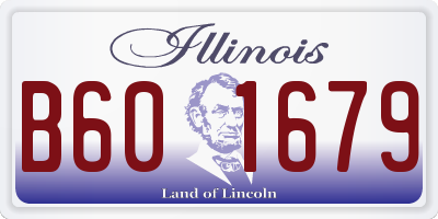 IL license plate B601679