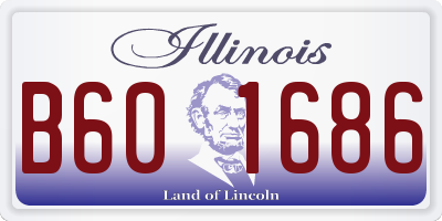 IL license plate B601686