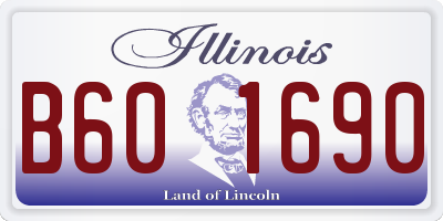 IL license plate B601690