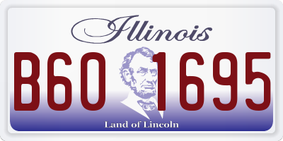 IL license plate B601695