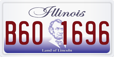 IL license plate B601696