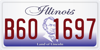 IL license plate B601697