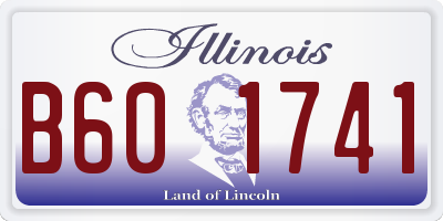 IL license plate B601741