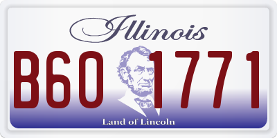 IL license plate B601771