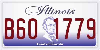 IL license plate B601779