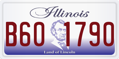 IL license plate B601790