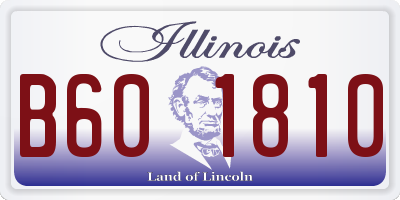 IL license plate B601810