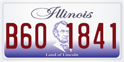 IL license plate B601841
