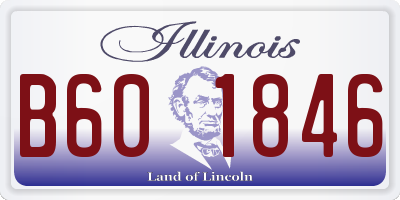 IL license plate B601846