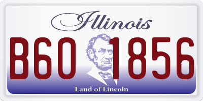 IL license plate B601856