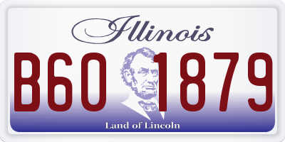 IL license plate B601879