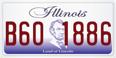 IL license plate B601886