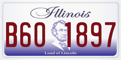 IL license plate B601897