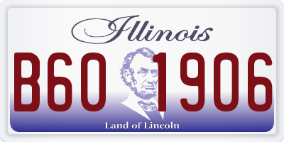 IL license plate B601906