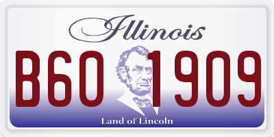 IL license plate B601909