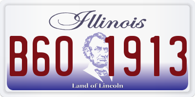 IL license plate B601913