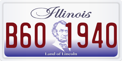 IL license plate B601940