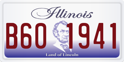 IL license plate B601941