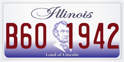 IL license plate B601942