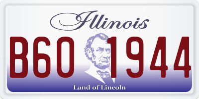 IL license plate B601944