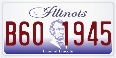 IL license plate B601945