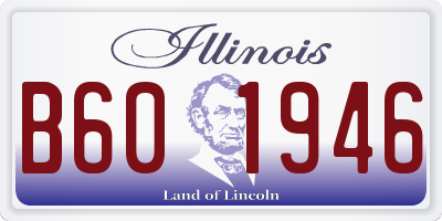 IL license plate B601946