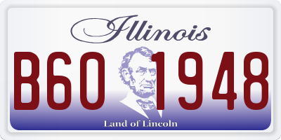 IL license plate B601948