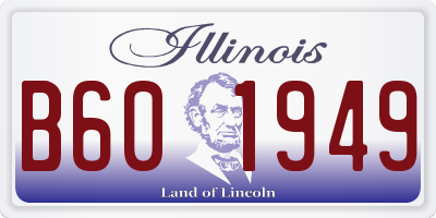 IL license plate B601949