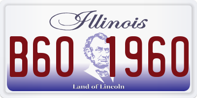 IL license plate B601960