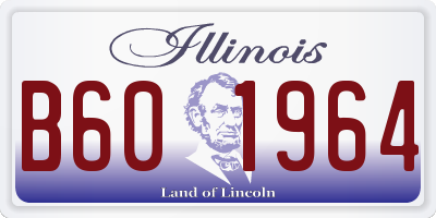 IL license plate B601964