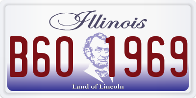 IL license plate B601969