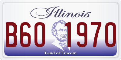 IL license plate B601970