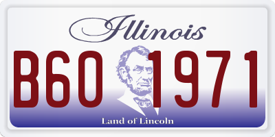 IL license plate B601971