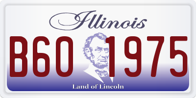 IL license plate B601975