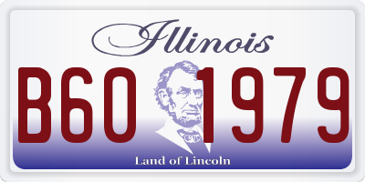 IL license plate B601979