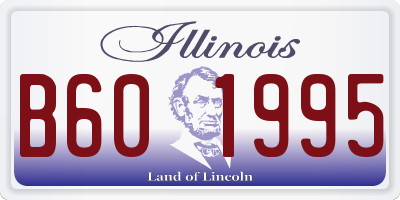 IL license plate B601995