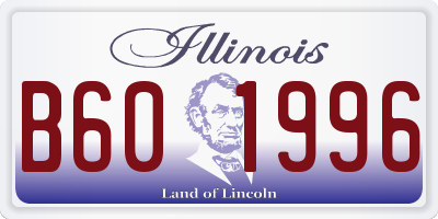 IL license plate B601996