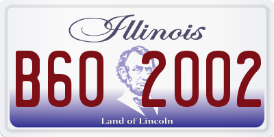 IL license plate B602002