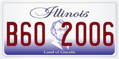 IL license plate B602006