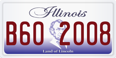 IL license plate B602008