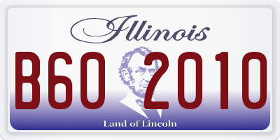 IL license plate B602010