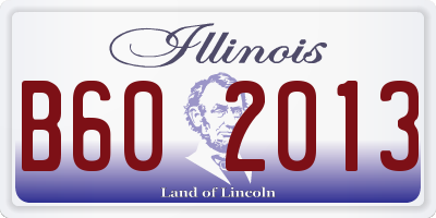 IL license plate B602013
