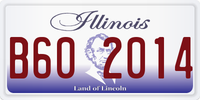 IL license plate B602014