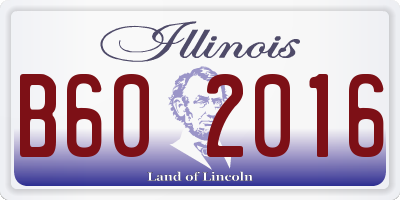 IL license plate B602016