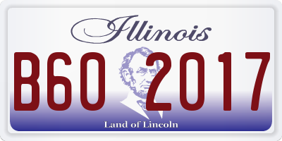 IL license plate B602017