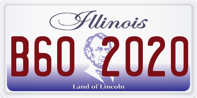 IL license plate B602020