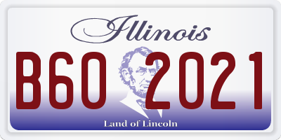 IL license plate B602021