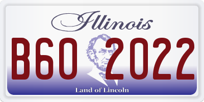 IL license plate B602022